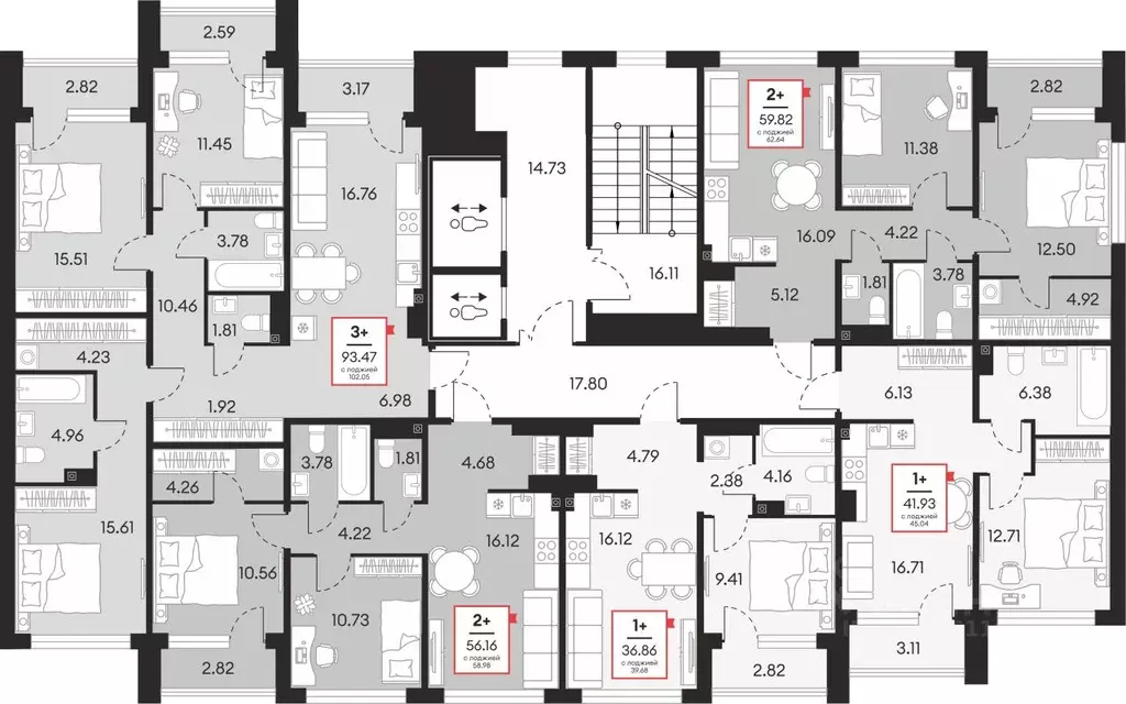 1-к кв. Ханты-Мансийский АО, Сургут 37-й мкр,  (36.86 м) - Фото 2