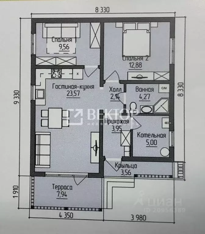 Дом в Ивановская область, Ивановский район, Богданихское с/пос, д. ... - Фото 2