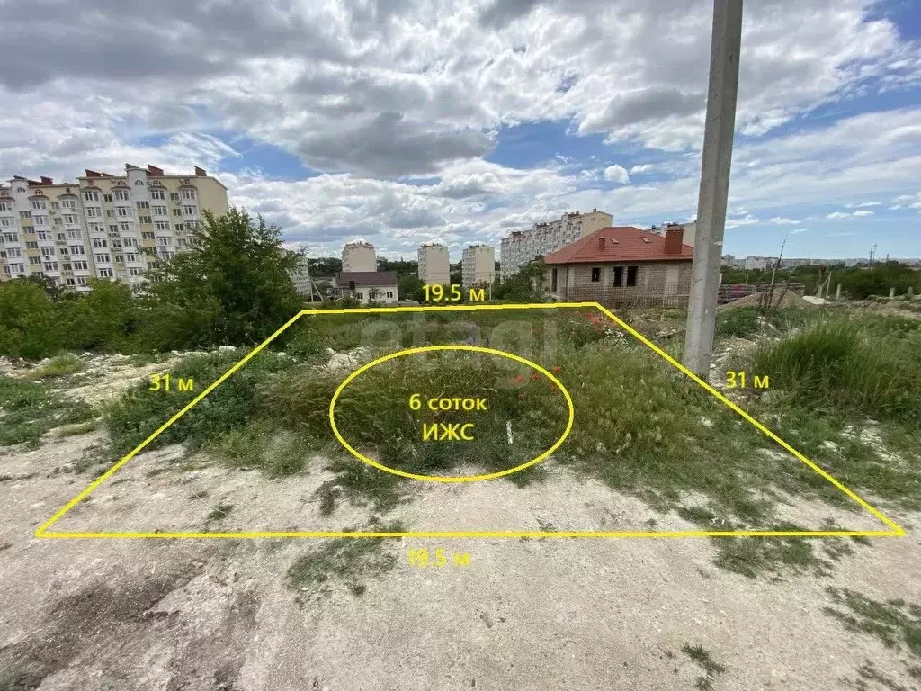 Участок в Крым, Симферополь ул. Веры Роик (6.0 сот.) - Фото 0