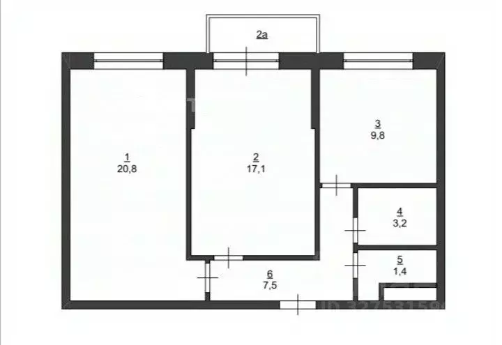 2-к кв. Москва Матвеевская ул., 11 (59.9 м) - Фото 2