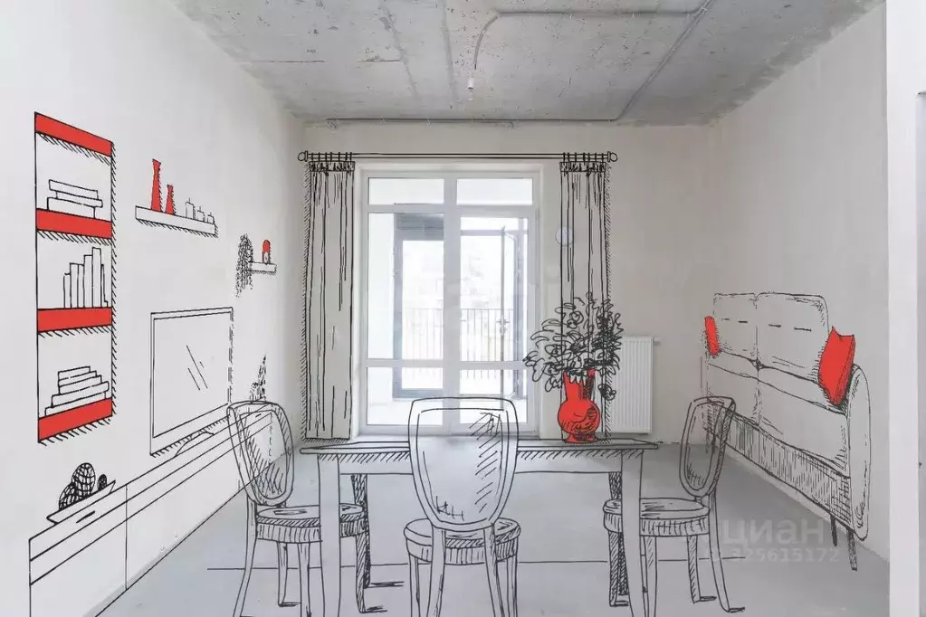 1-к кв. Тюменская область, Тюмень ул. Федюнинского, 30к9 (44.0 м) - Фото 1