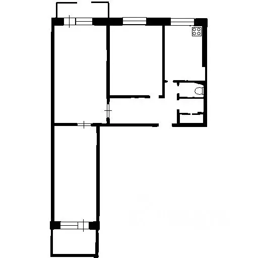 3-к кв. Башкортостан, Уфа ул. Юрия Гагарина, 31 (60.1 м) - Фото 1