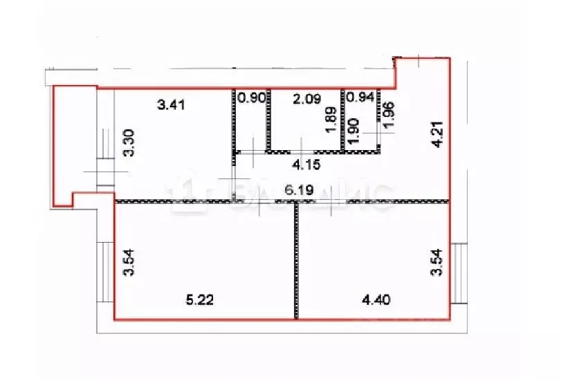 2-к кв. Пензенская область, Пенза ул. Генерала Глазунова, 19 (68.0 м) - Фото 2