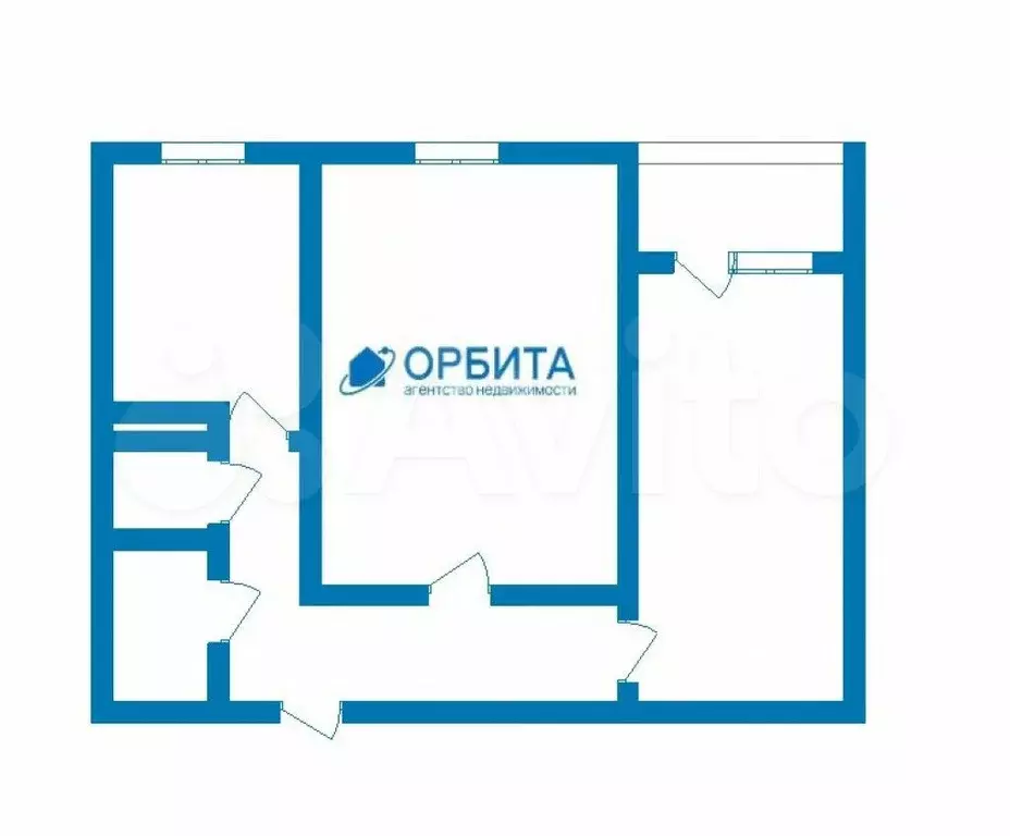 2-к. квартира, 50,5 м, 8/9 эт. - Фото 0