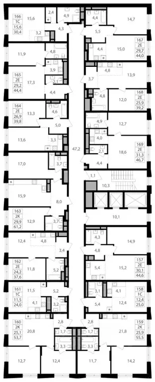 Студия Москва Семеновский Парк 2 жилой комплекс (30.4 м) - Фото 1