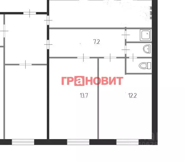 2-к кв. Новосибирская область, Обь ул. ЖКО Аэропорта, 27 (35.4 м) - Фото 2