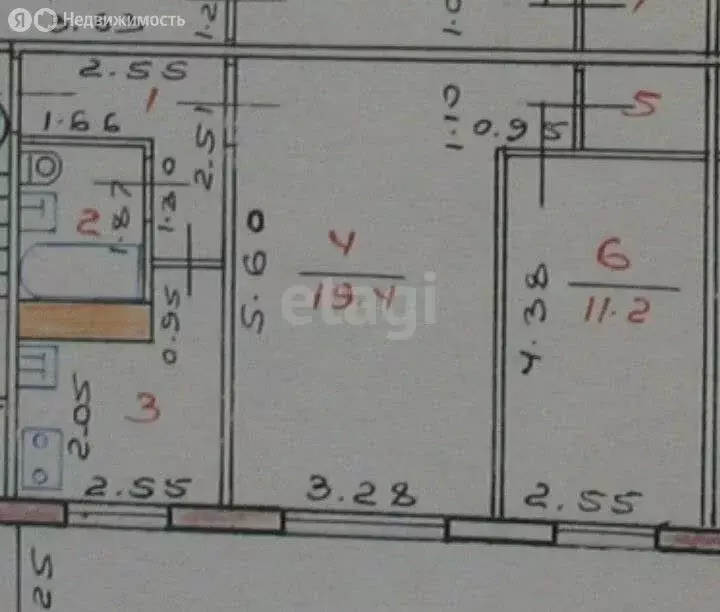 2-комнатная квартира: Казань, проспект Ибрагимова, 47 (45.6 м) - Фото 1