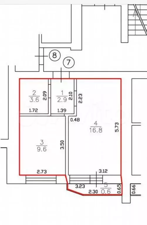 2-к. квартира, 33 м, 2/7 эт. - Фото 0