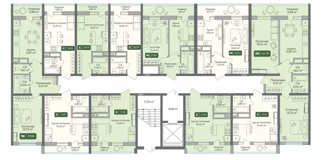1-к кв. Краснодарский край, Краснодар ул. Шевцова, 6 (37.85 м) - Фото 2