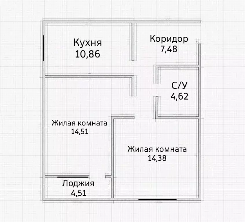 2-к кв. Ростовская область, Батайск ул. Ушинского, 41к3 (56.4 м) - Фото 2