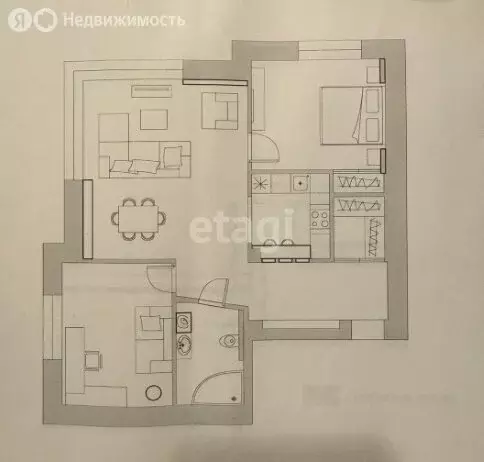 3-комнатная квартира: Казань, проспект Альберта Камалеева, 28/9 (85.1 ... - Фото 1