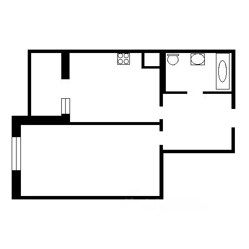 1-к кв. Татарстан, Бугульма ул. Константина Циолковского, 2 (33.5 м) - Фото 2