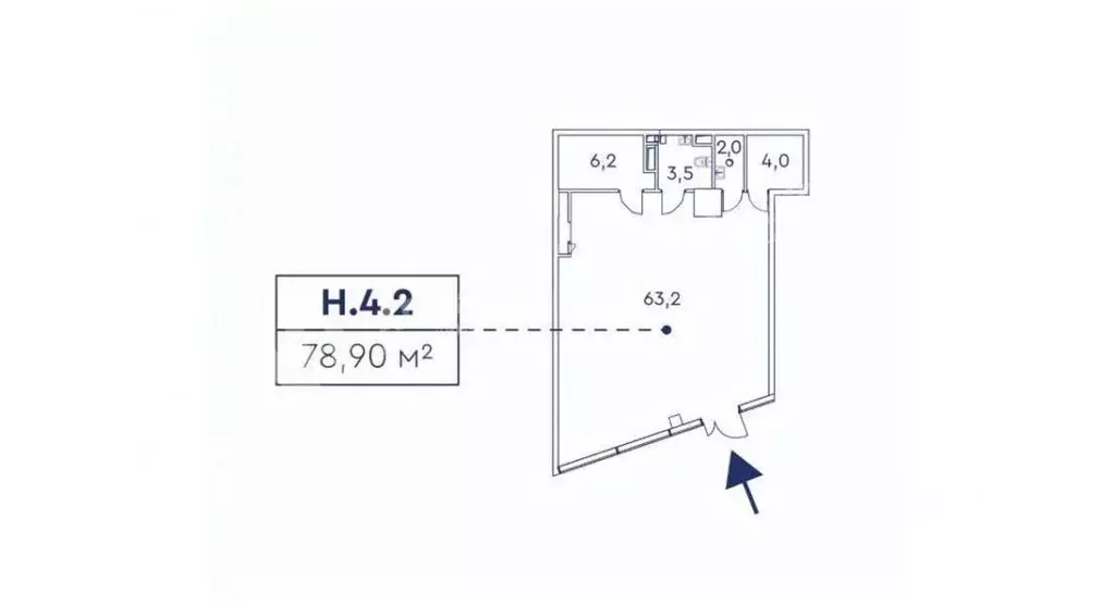 Помещение свободного назначения в Москва просп. Мира, 222 (79 м) - Фото 2