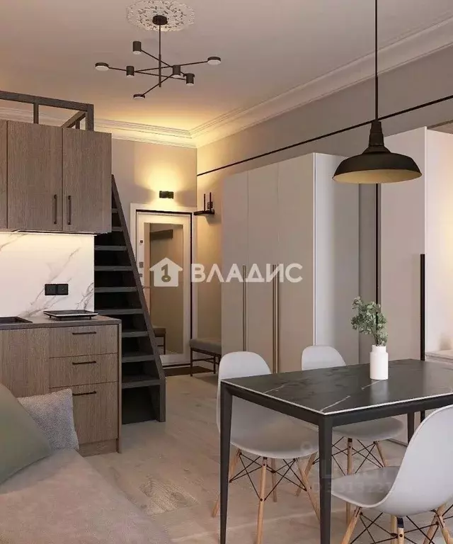Студия Санкт-Петербург 8-я Советская ул., 57 (28.0 м) - Фото 2