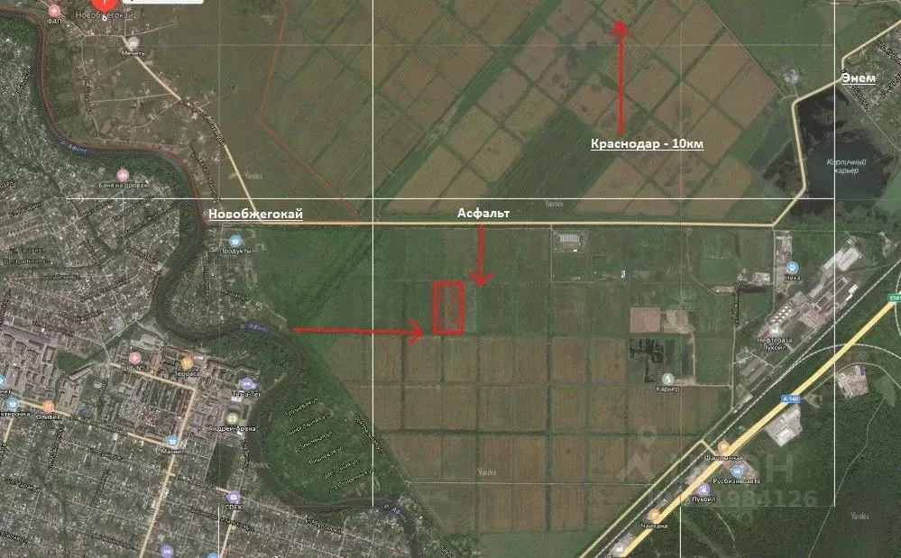 Участок в Адыгея, Тахтамукайский район, Энемское городское поселение, ... - Фото 2