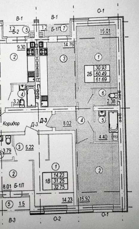 2-к. квартира, 59,7 м, 4/5 эт. - Фото 0