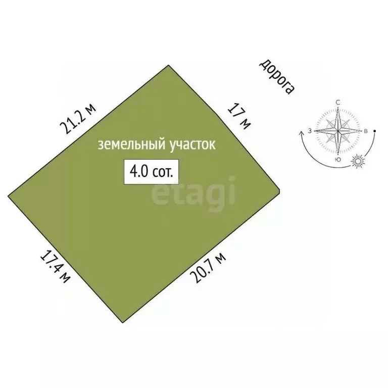 Участок в Севастополь Металлист садовое товарищество, 10 (3.98 сот.) - Фото 1
