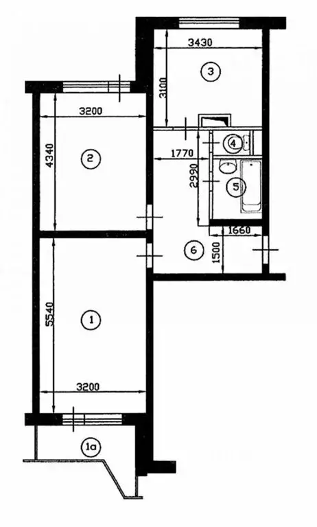 2-комнатная квартира: Москва, Гурьевский проезд, 35/58с2 (57 м) - Фото 1