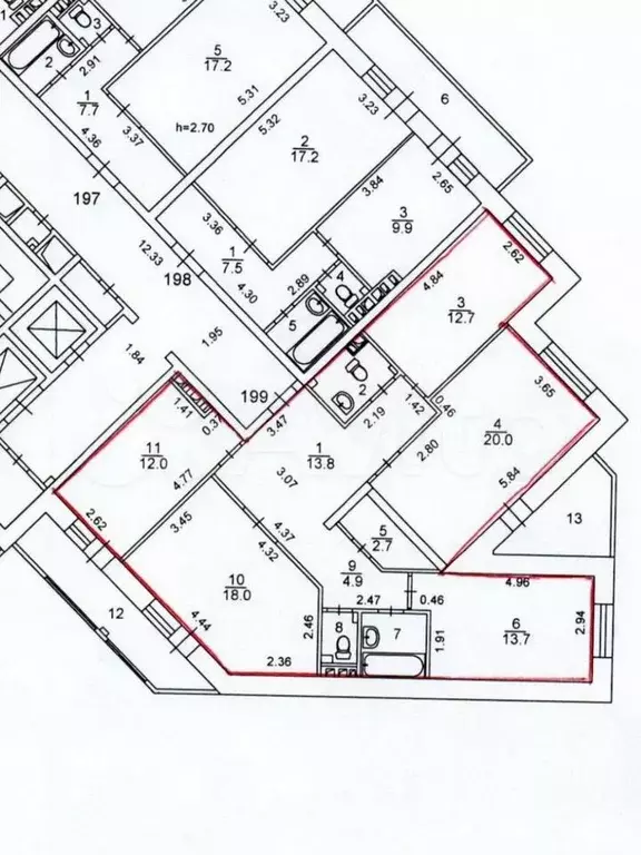 4-к. квартира, 120 м, 12/17 эт. - Фото 0