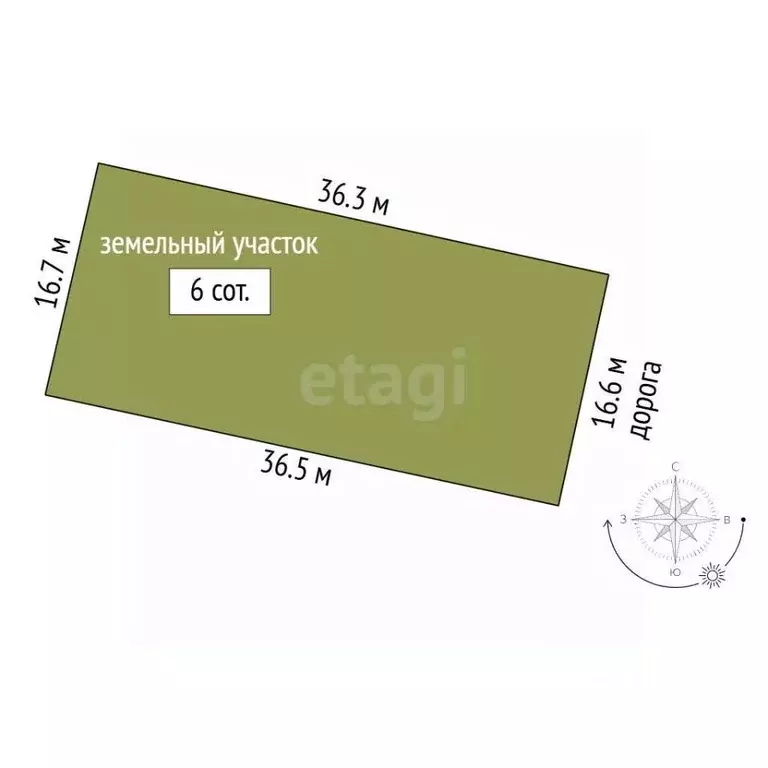 Участок в Крым, Кировский район, с. Абрикосовка ул. Сосновая (6.0 ... - Фото 2