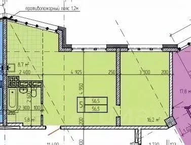 2-к кв. Приморский край, Находка Северный 18 жилой комплекс (56.5 м) - Фото 1