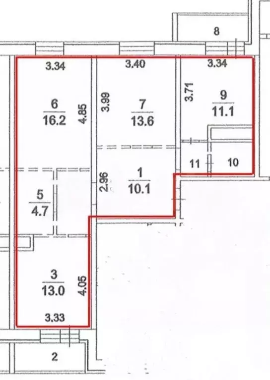 3-к кв. Московская область, Люберцы городской округ, Октябрьский пгт ... - Фото 1