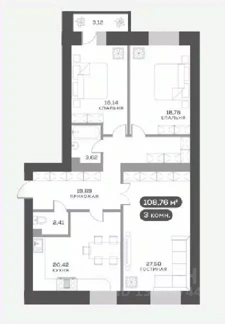 3-к кв. Красноярский край, Красноярск ул. Академгородок, 80 (108.8 м) - Фото 0