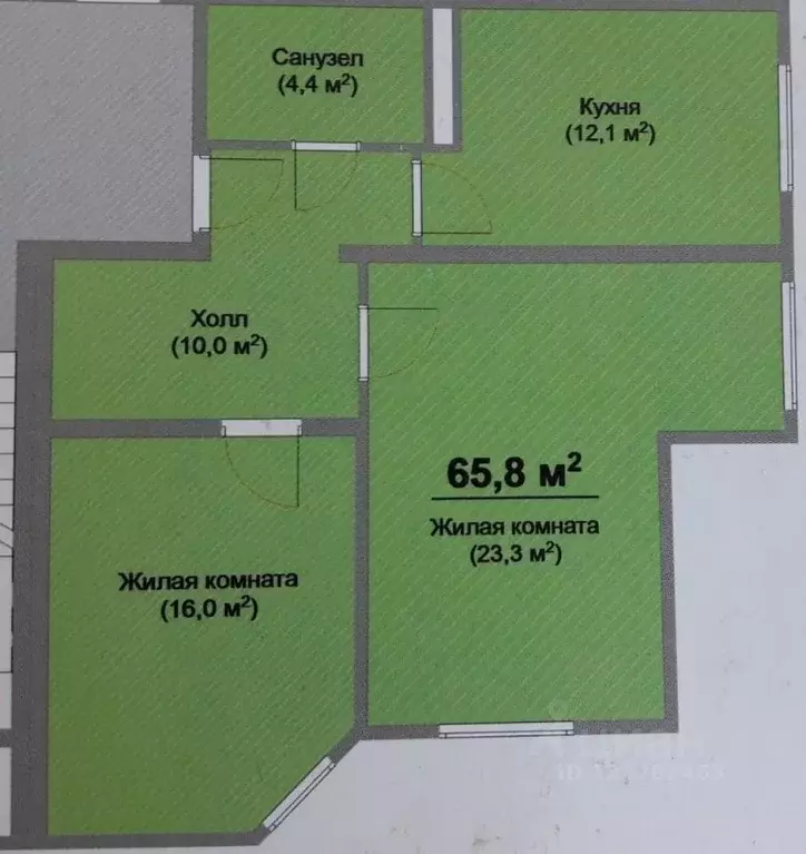 2-к кв. Татарстан, Пестречинский район, Богородское с/пос, д. Куюки, ... - Фото 2