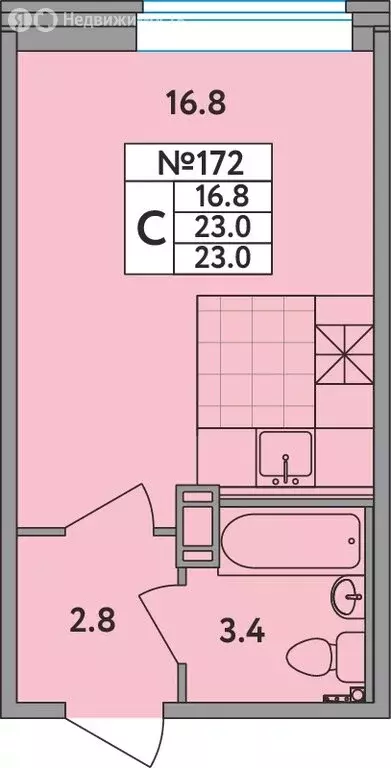 Квартира-студия: Новое Девяткино, Главная улица, 2 (23 м) - Фото 0