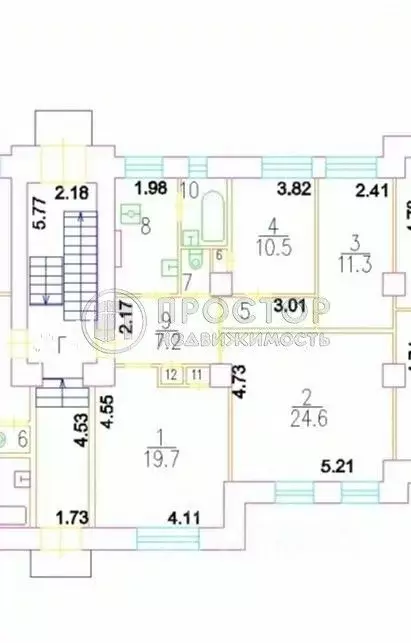 Комната Москва 1-я Дубровская ул., 2 (10.5 м) - Фото 1