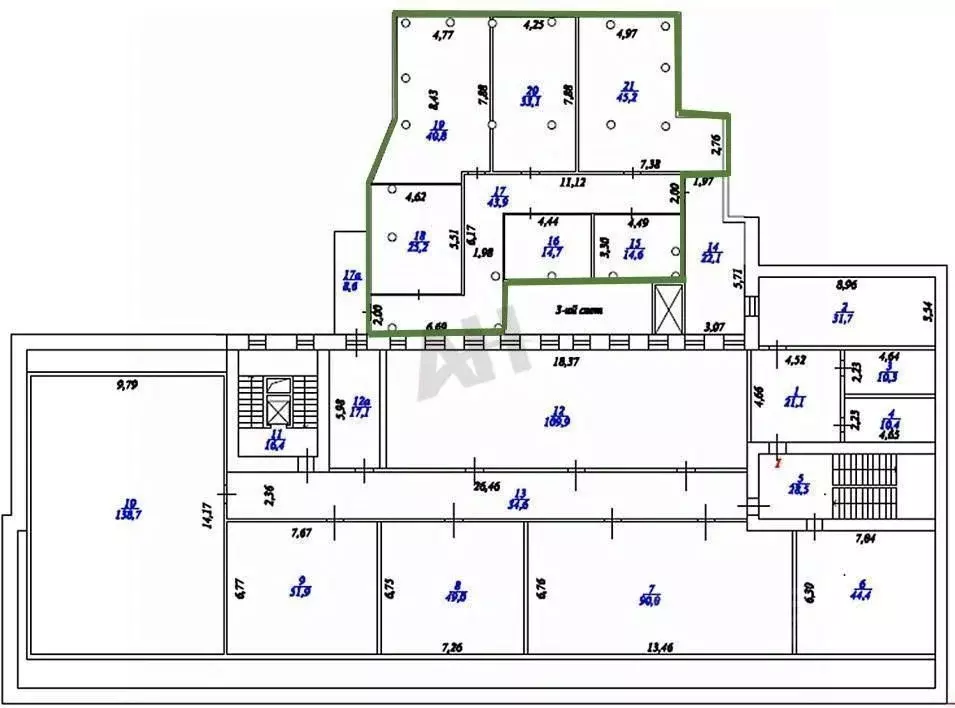 Офис в Москва ул. Остоженка, 10 (240 м) - Фото 2