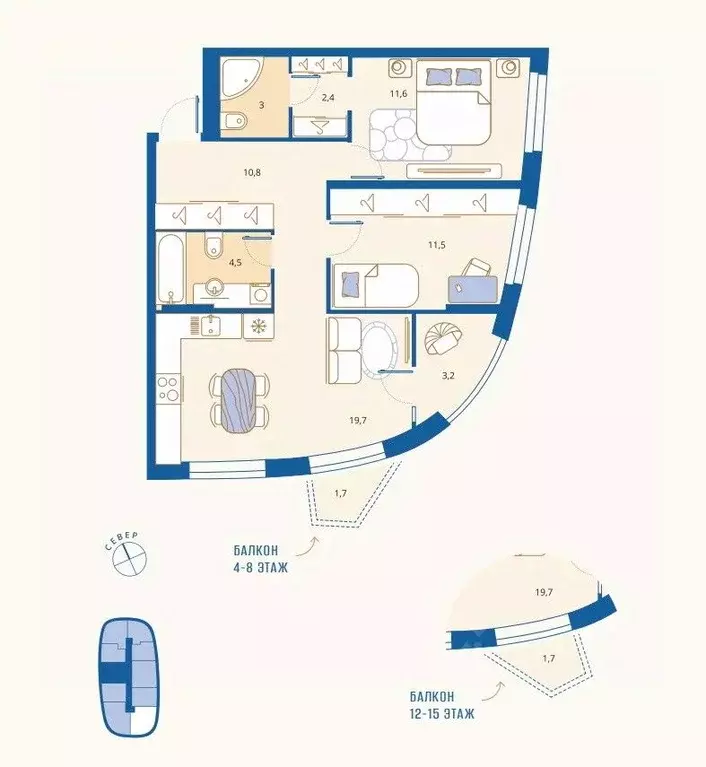 2-к кв. Пензенская область, Пенза Арбеково жилрайон, Дальнее Арбеково ... - Фото 1