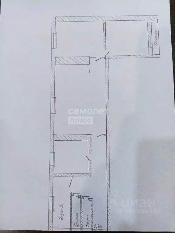 4-к кв. Липецкая область, Липецк ул. Зегеля, 23А (75.8 м) - Фото 1