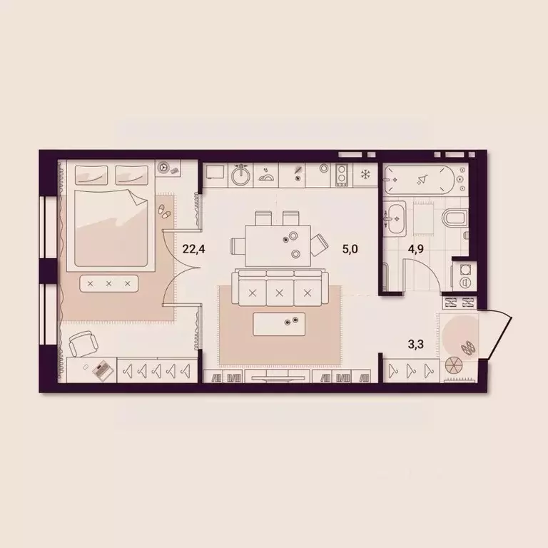 1-к кв. Приморский край, Артем ул. Куйбышева, 11А (35.76 м) - Фото 1