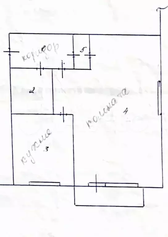 1-к. квартира, 30,4 м, 4/4 эт. - Фото 0