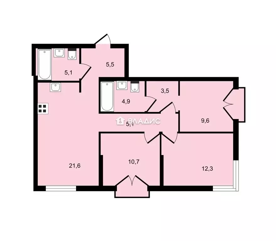 3-комнатная квартира: Москва, Волоколамское шоссе, 71/13к1 (77 м) - Фото 0
