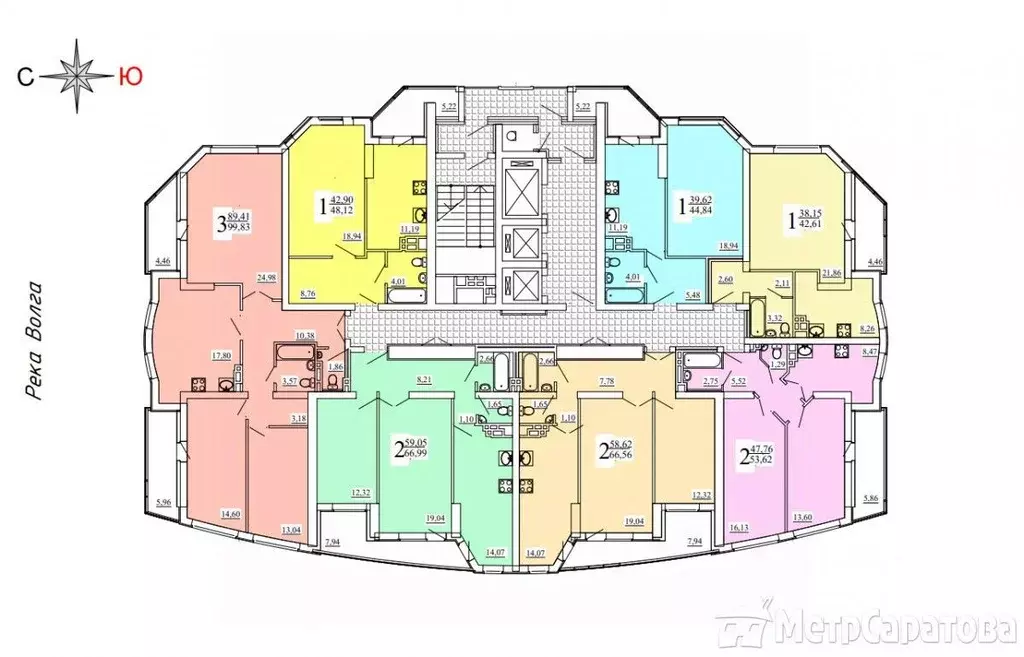 2-к кв. Саратовская область, Энгельс Трудовая ул., 12/6 (66.5 м) - Фото 2