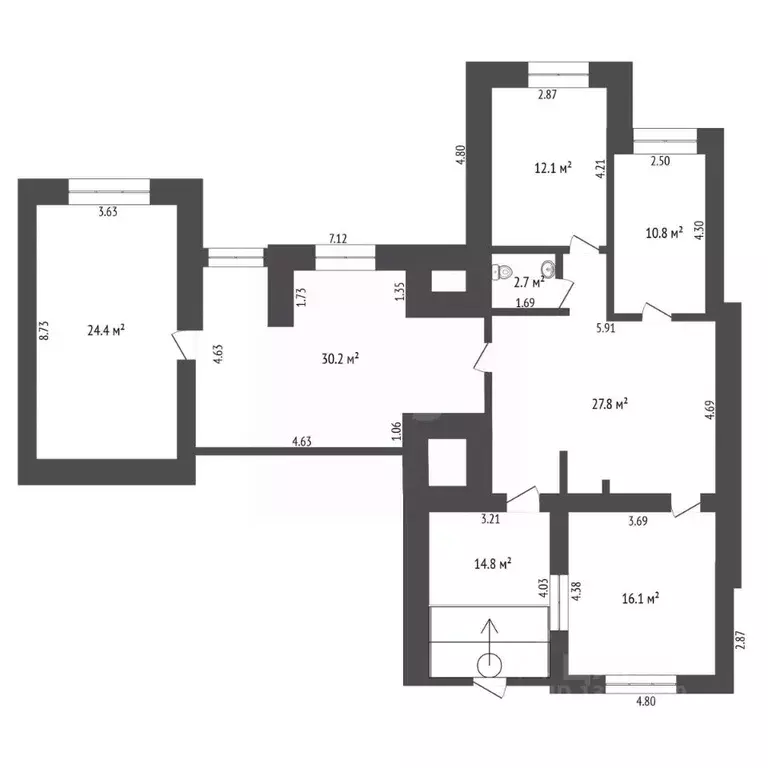 Помещение свободного назначения в Тюменская область, Тюмень ... - Фото 2