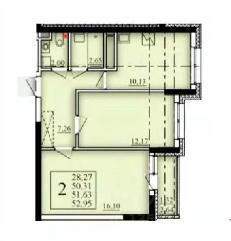 2-к кв. Башкортостан, Уфа Затон-Восточный жилрайон, Паруса жилой ... - Фото 1