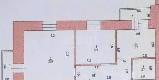 2-к кв. Алтайский край, Барнаул ул. Малахова, 93 (71.0 м) - Фото 2