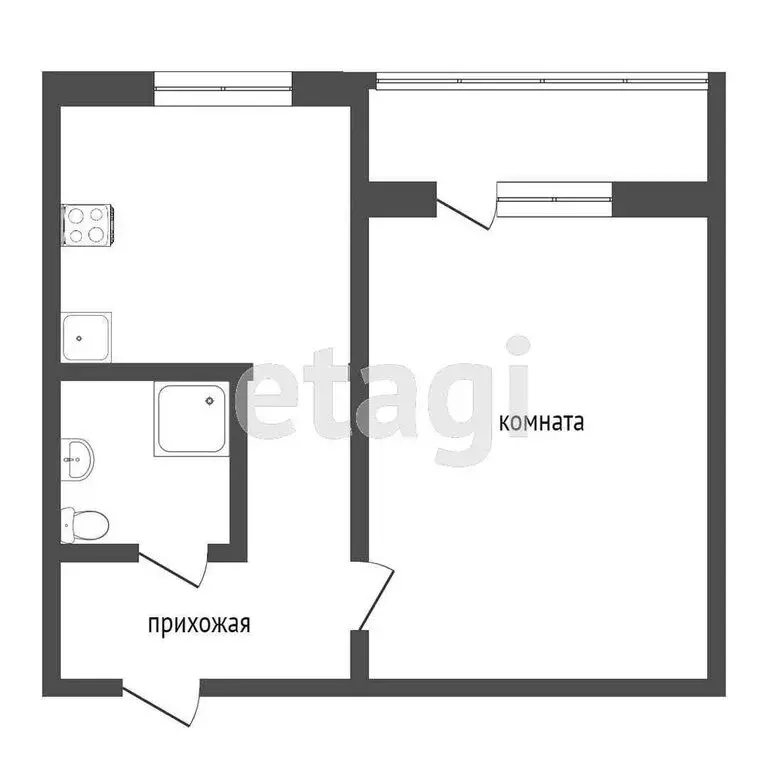 1-комнатная квартира: Ярославль, 2-я Портовая улица, 14 (34 м) - Фото 1