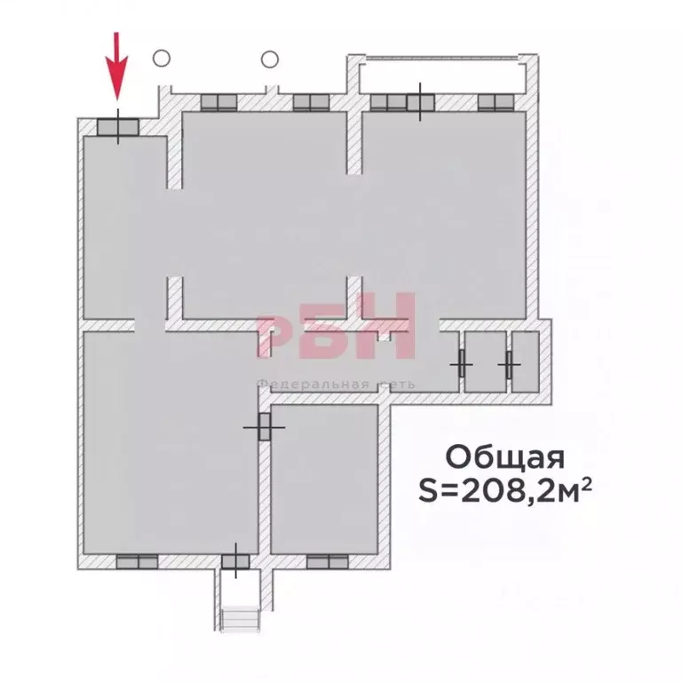Офис в Тюменская область, Тюмень Магаданская ул., 5 (208 м) - Фото 2