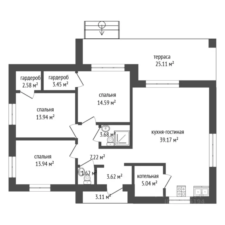 Коттедж в Тюменская область, Тюменский муниципальный округ, ... - Фото 2