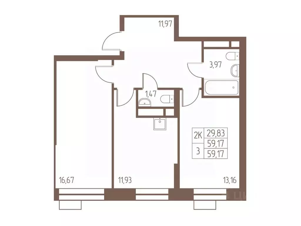 2-к кв. Московская область, Ивантеевка Пушкинский городской округ, ... - Фото 1