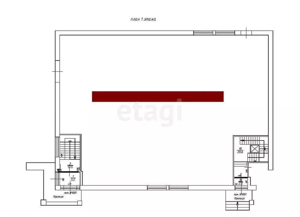 Помещение свободного назначения (1165.1 м) - Фото 1