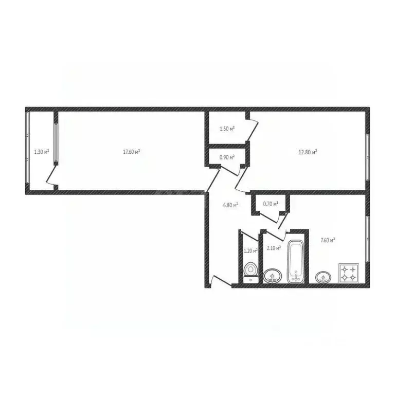 2-к кв. Брянская область, Брянск Донбасская ул., 28А (51.2 м) - Фото 1