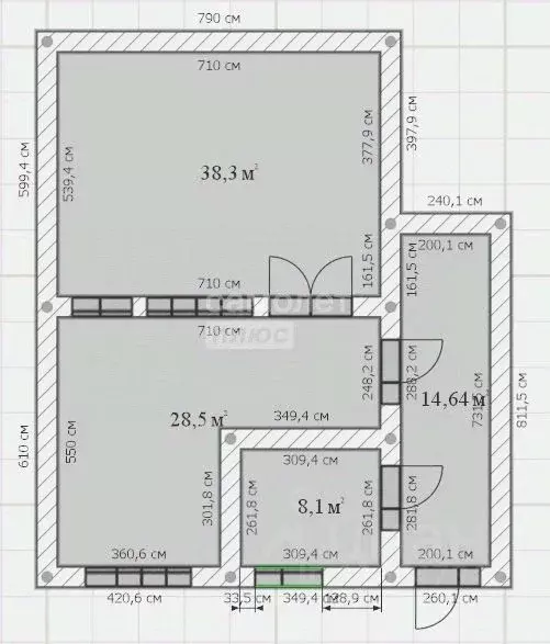 2-к кв. Дагестан, Дербент ул. У. Буйнакского, 32 (80.0 м) - Фото 1
