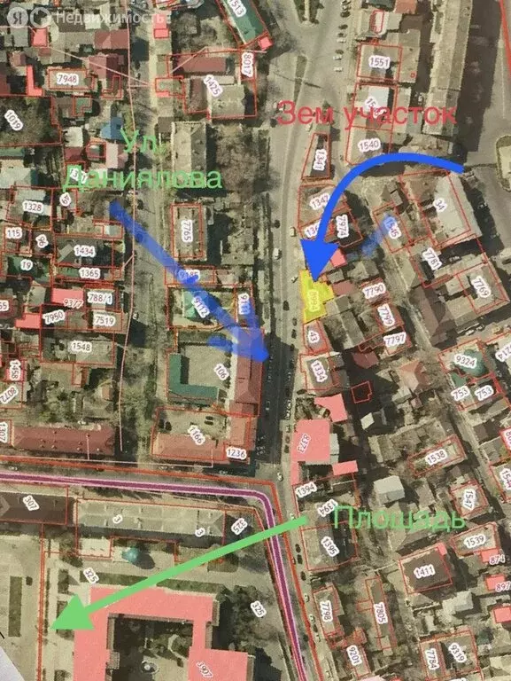 Участок в Махачкала, улица Даниялова, 1 (285 м) - Фото 1