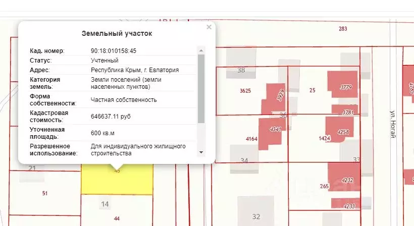 Участок в Крым, Евпатория Исмаил-Бей мкр, ул. Акъяр, 16 (6.0 сот.) - Фото 0