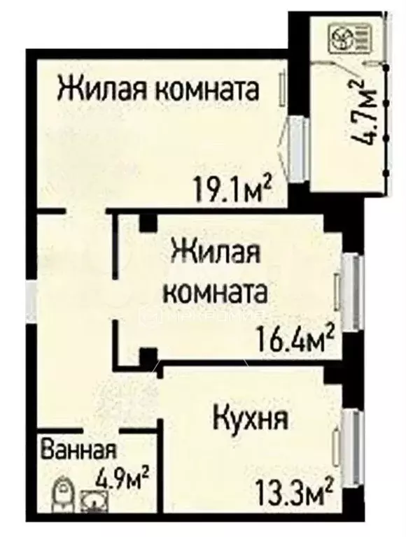 2-к кв. Челябинская область, Челябинск ул. 250-летия Челябинска, 48 ... - Фото 1